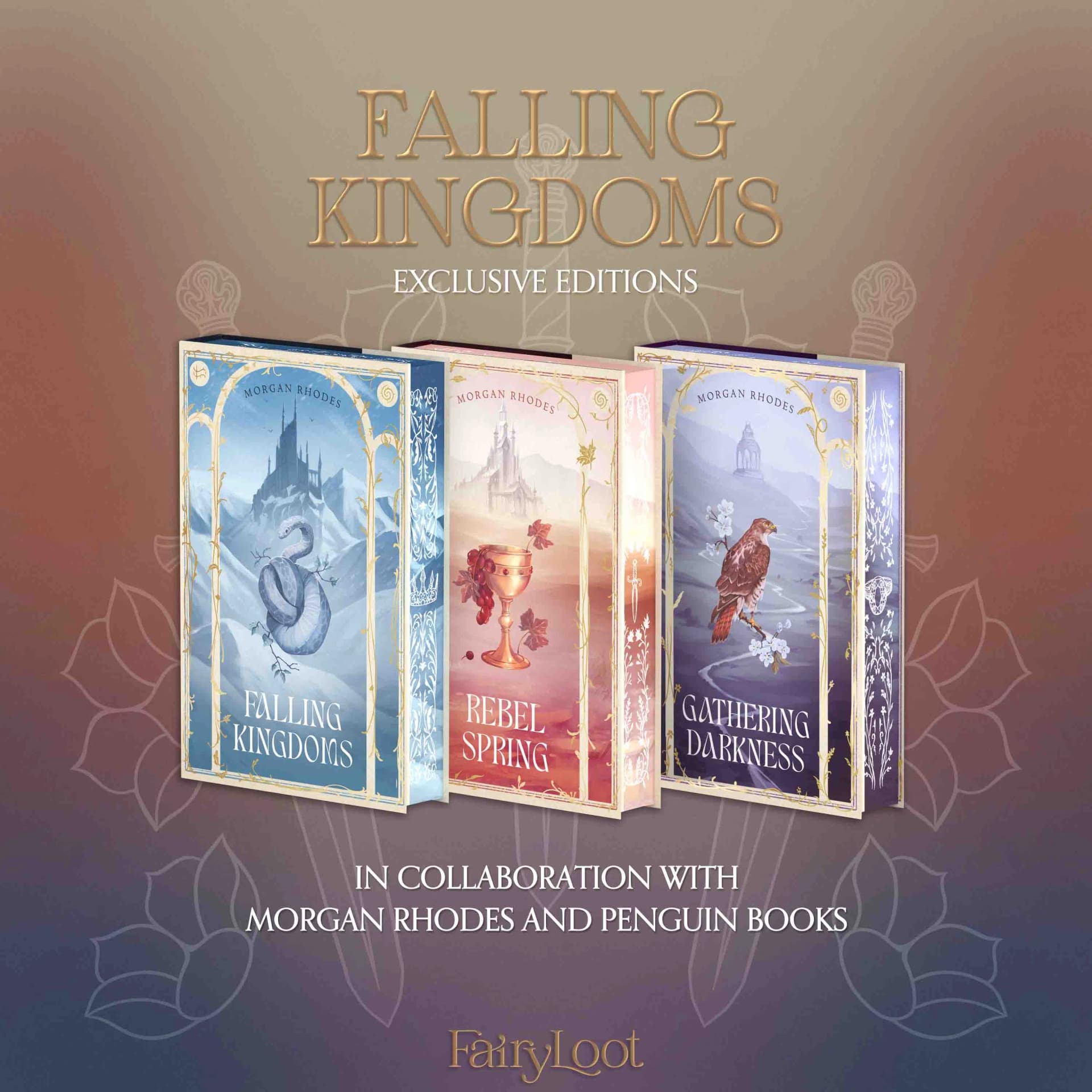 Cover of Falling Kingdoms set by Morgan Rhodes