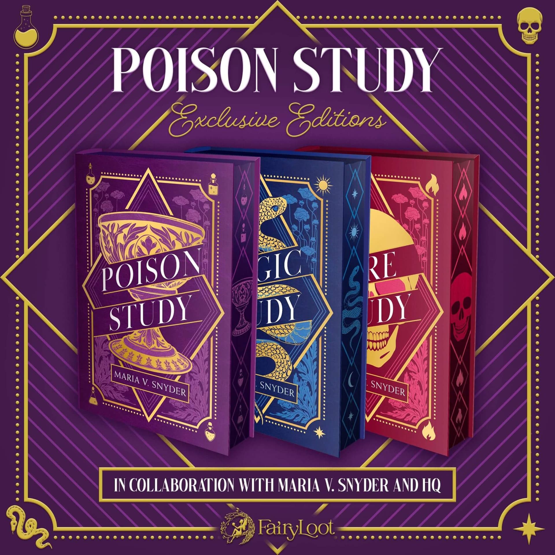 Cover of Poison Study, Magic Study and Fire Study
