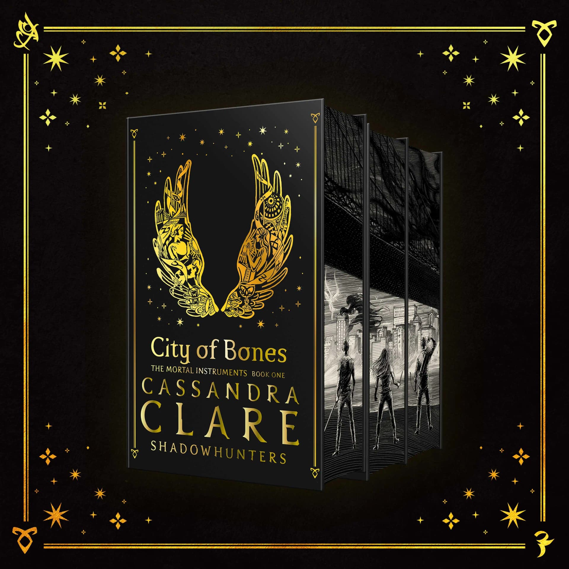Cover of City of Bones, City of Ashes and City of Glass by Cassandra Clare
