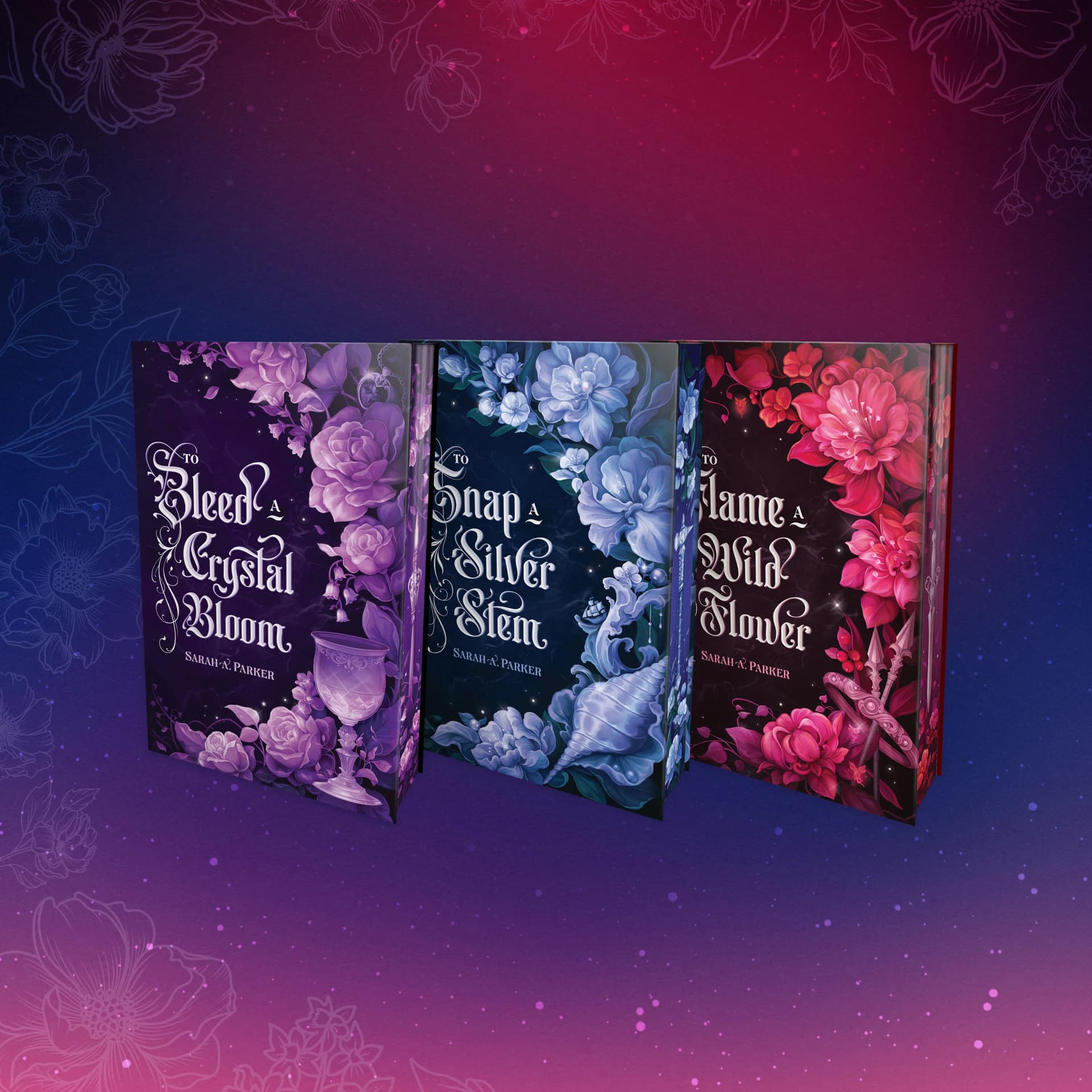 Cover of Crystal Bloom trilogy — Special Edition by Sarah A. Parker