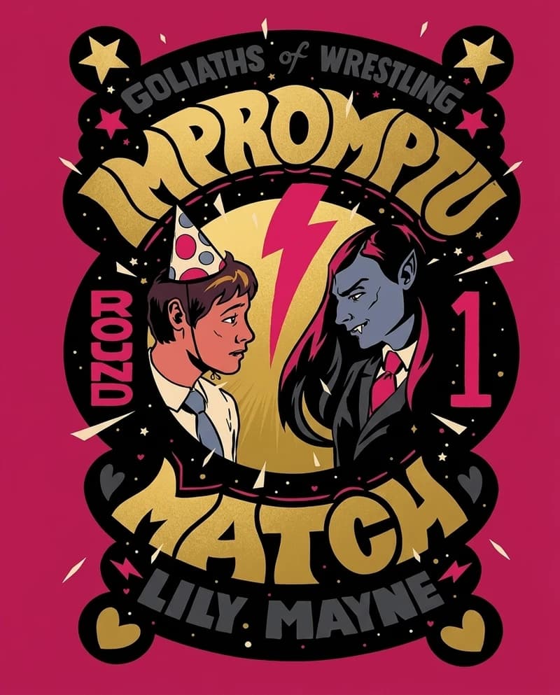 Cover of Goliaths of Wrestling set by Lily Mayne