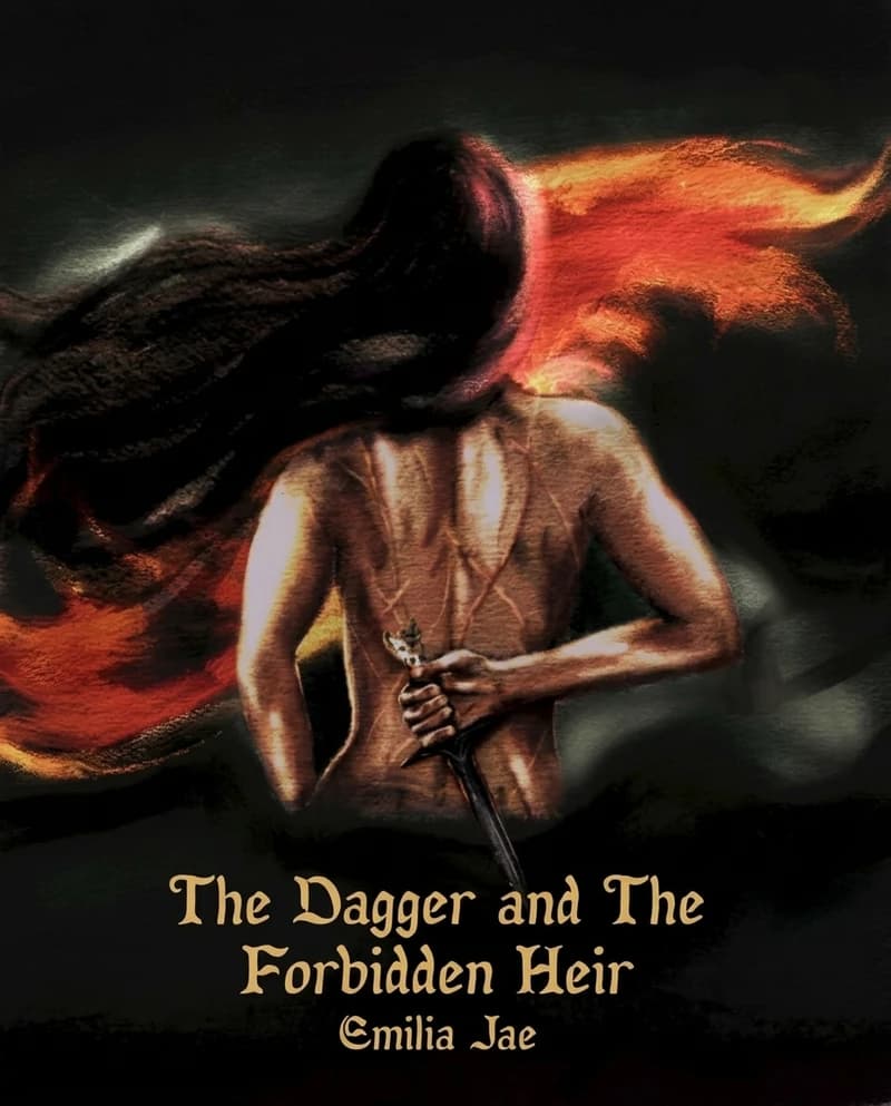 Cover of The Dagger and the Forbidden Heir by Emilia Jae